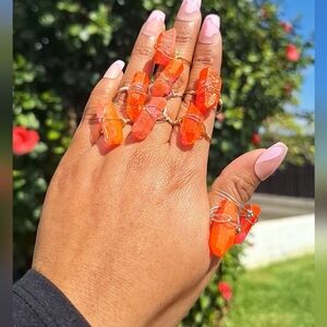 Cristal Ring,Wire Wrapped Ring, Stone Ring